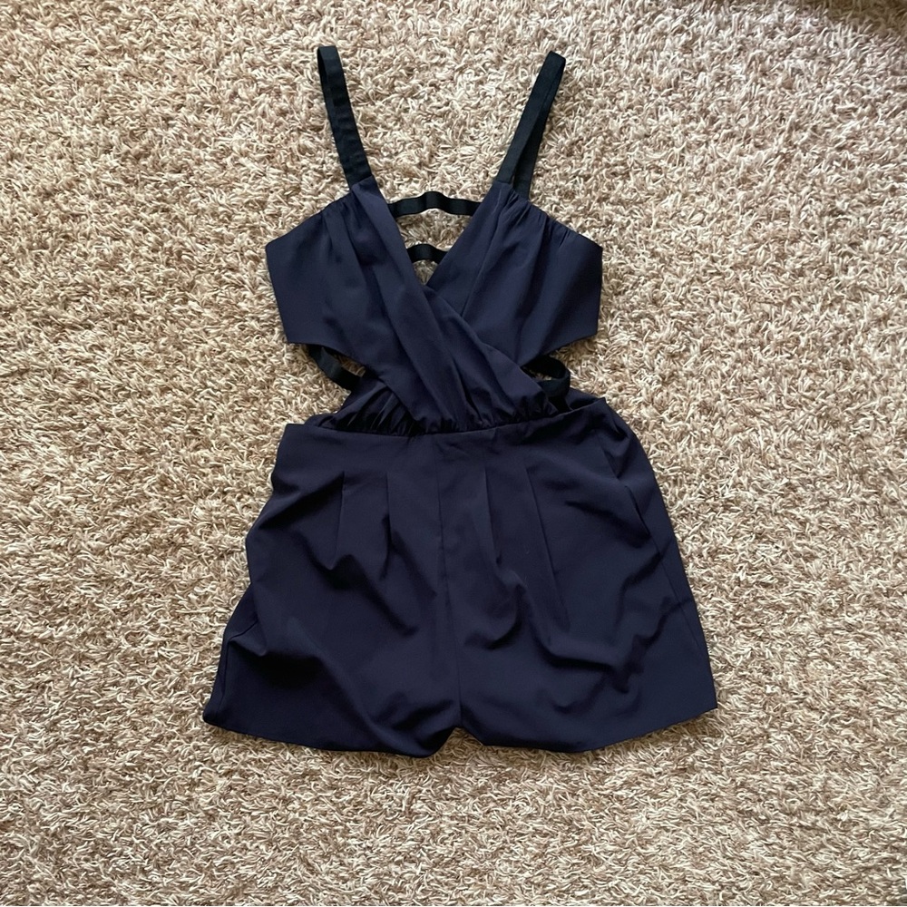 Zara Black Jumpsuit with Strappy Design